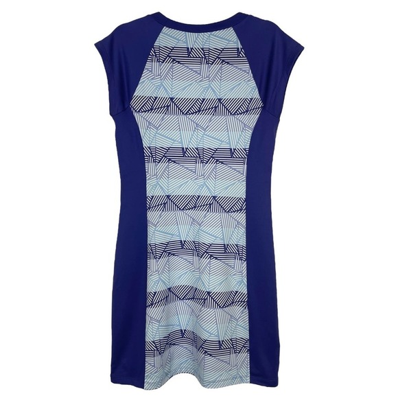Title Nine Gidget 2.0 Blue Geometric Dress Medium Outdoors Athletic - Picture 6 of 8